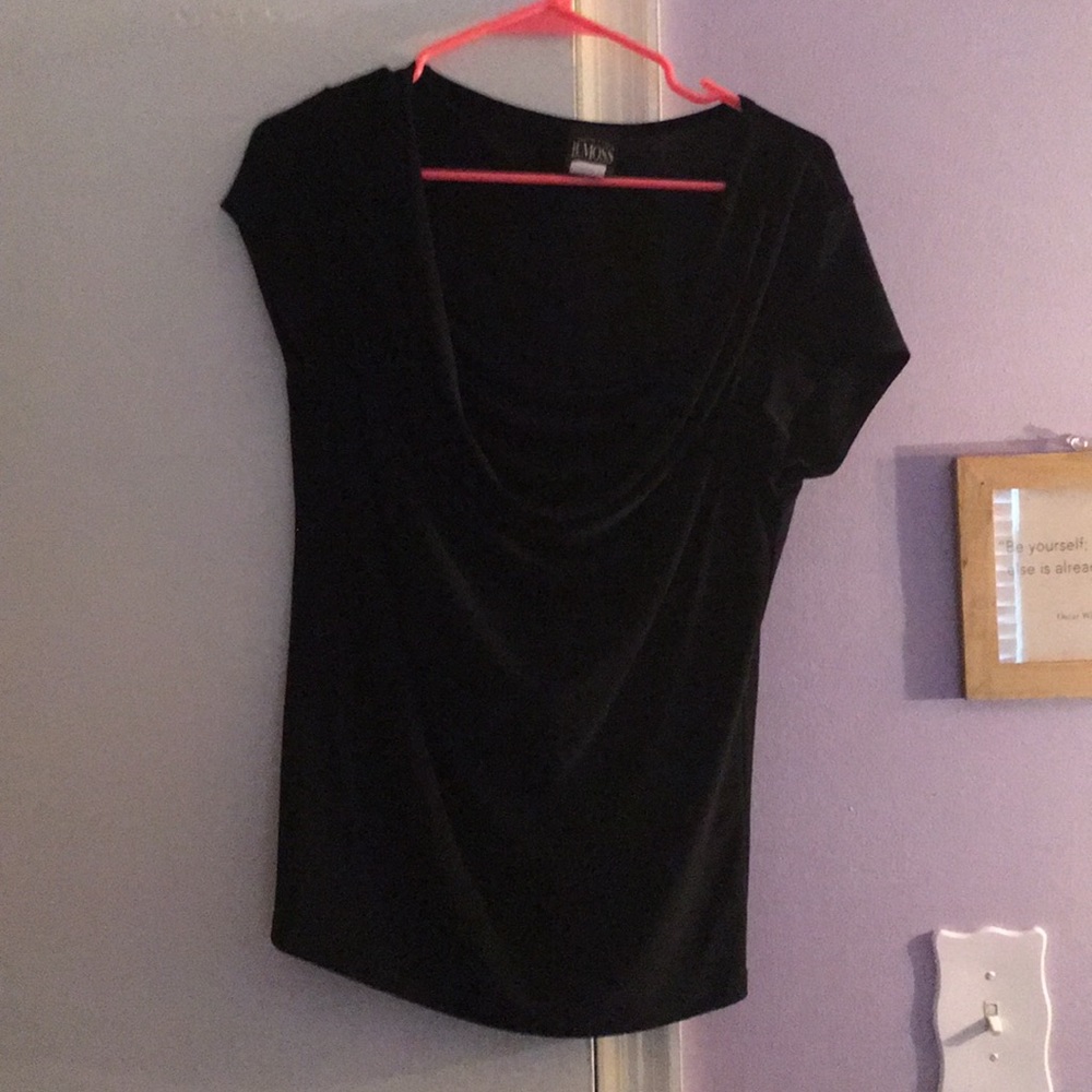 A beautiful black blouse.